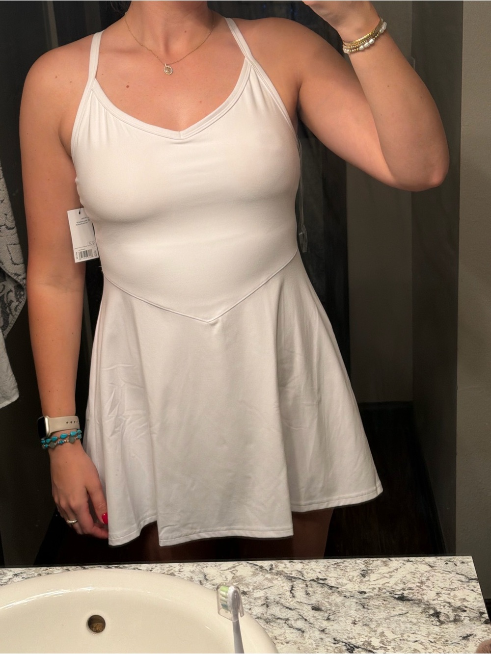 White tennis dress
